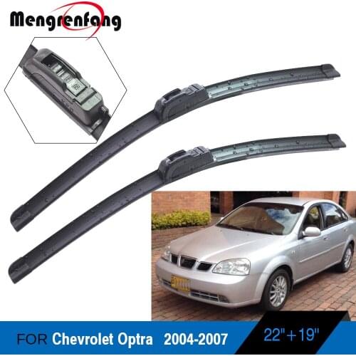 For Chevrolet Optra Car Wiper Blades Front Windscreen Soft Rubber Wiper J Hook Arms 2004 2005 2006 2007