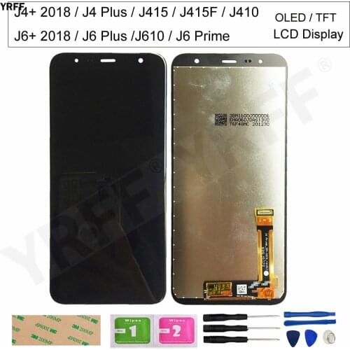 For Samsung J4 Plus J4+ J415 SM-J415F LCD For Samsung Galaxy J6 Plus J610 SM-J610F J610FN lcd Display Touch Screen Digitizer