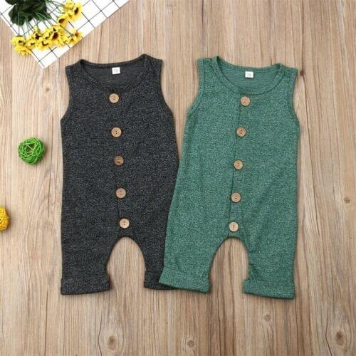 Cotton Infant 3 6 12 18 M Romper Baby Boy Girl Clothes Casual Bodysuit Outfit