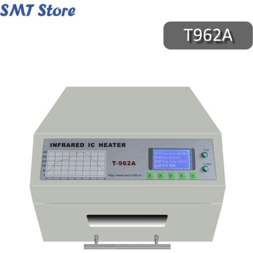 Discount Benchtop T962A Reflow Oven 300*320mm 1500w Infrared IC Heater BGA SMD SMT Rework Sation For SMD SMT, 110v 220v