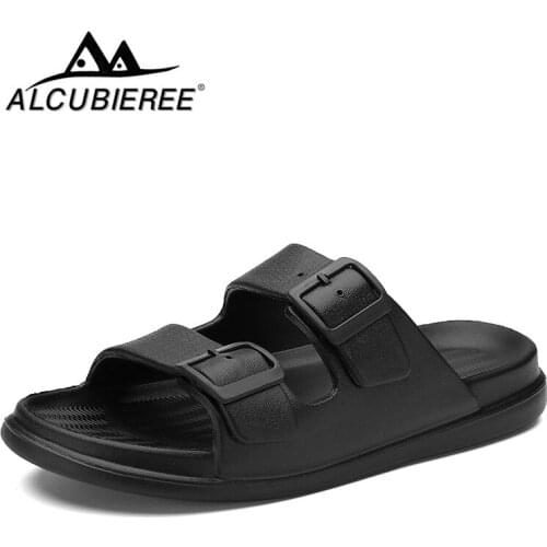 Summer Men Sandals Fashion Couples Beach Sandals Anti-Slip Lightweight Clogs Men Comfortable Sandal Unisex Slides Plus Size