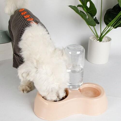 Pet Cat Bowls Multi-Functional Feeder Water Dispenser Automatic Feeding Dog Food Bowls For Cats Puppy Drinking Bottle For Dogs