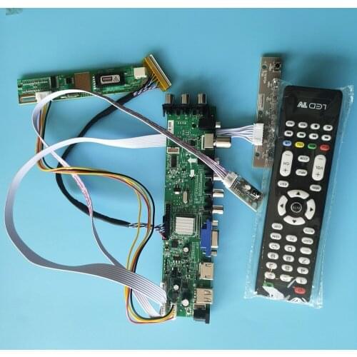 Kit For B170PW03 V6/B170PW03 V7 1440X900 30pin Controller board Digital HDMI Panel DVB-C DVB-T 1 CCFL LCD TV VGA USB AV remote
