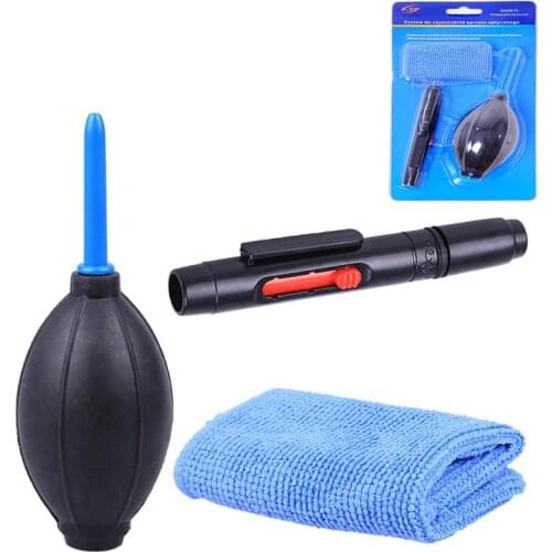 Dust Cleaner kit Cleaning Lens Pen Lint-free Wipes Air Blower Clearing For Canon Nikon Sony DSLR GoPro Action Camera Accessories