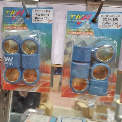 TWH performance racing variator roller set 25x20mm for KYMCO XCITING 250 300 400 400i 400S 500 500i 550 size for 25*20mm