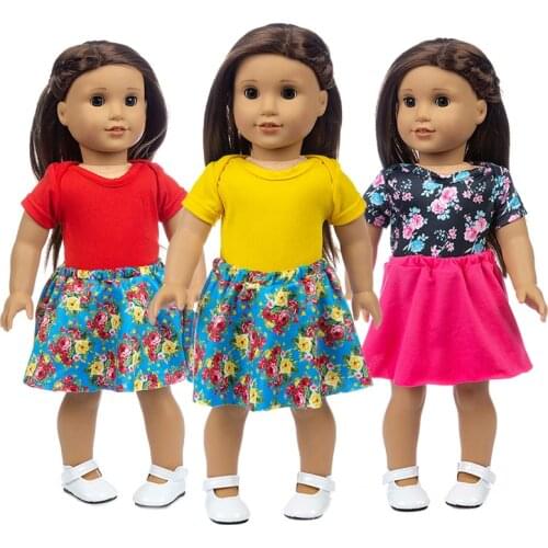 2020 New two-piece suit Fit for American Girl Doll Clothes 18-inch Doll , Christmas Girl Gift(Only sell clothes)