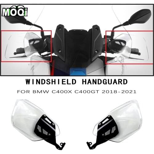 NEW Motorcycle Accessories Hand Guard Extension Protector Windshield For BMW C400X C400GT 2018-2021 C 400 X / GT C400 X GT