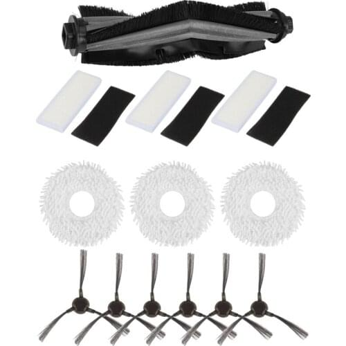 Main Brush for ECOVACS N9+ Robot Vacuum Cleaner Sweeping Mopping Pad Mops Rags Hepa Filter Side Brushes Parts