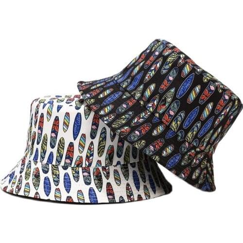 LDSLYJR 2021 Cotton Cartoons Print Bucket Hat Fisherman Hat Outdoor Travel Sun Cap Hats for Men and Women 320