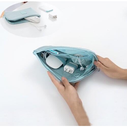 Portable Travel Storage Bag USB Cable Memory Card Charger HDD Pouch Storage Bag Multifunctional Zipper Pouch