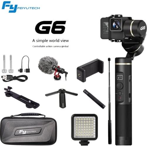 Hot Feiyutech Feiyu G6 Splash Proof 3-axis Handheld Gimbal for Gopro HERO5 6 Action Camera Stabilizer Xiaoyi RX0 +Gift