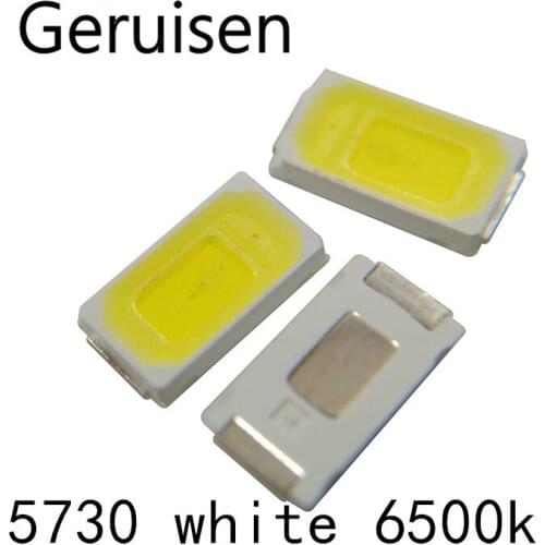 4000PCS SMD LED 5730 5630 Chip 50-55LM 0.5W Cool White 10000K LED 0.5 W Light Emitting Diode Lamp High Brightness SMT Beads