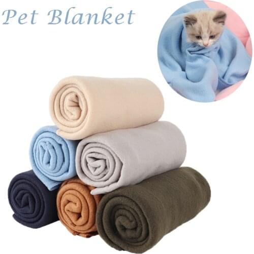 Pet blanket warm and thick solid color four seasons cat and dog cushion sleeping pad pet soft bed cushion pet winter