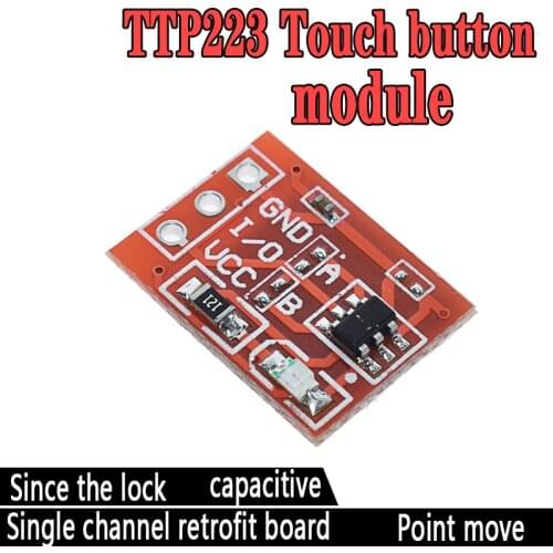 10PCS TTP223 Touch Key Switch Module Touching Button Self-Locking/No-Locking Capacitive Switches Single Channel Reconstruction