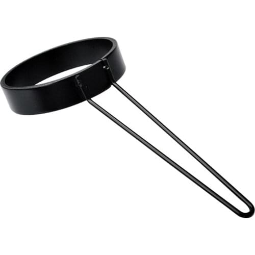 1pc Metal Round Fried Egg Rings Pancake Mold Ring w/ Handle Non Stick 8.3cm