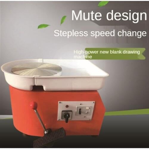 220V 350W Pottery Wheel Machine Ceramic Forming Tool Can Wash Basin with Pedal Control Rotating Electric Ceramic Machine