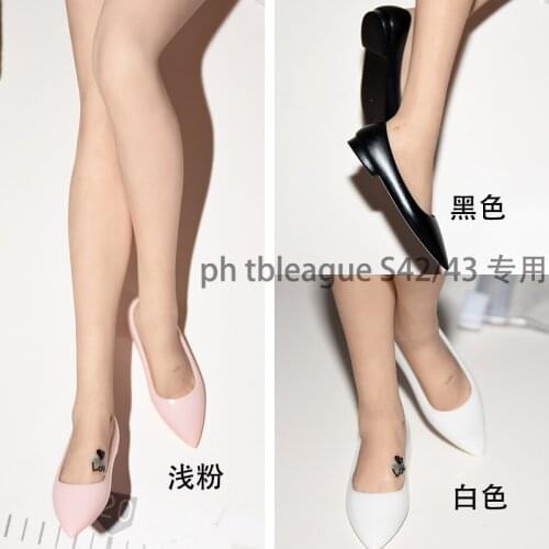 3 color 1/6 Scale Female Shoes Flat Shoes Pointed Toe fit 12 inches TBLeague PH S42 S43 Full figure
