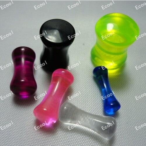 400pcs wholesale lots jewelry top Bone Ear Expander Stretcher Plug Body Piercing free shipping RL332