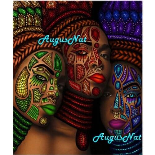 African women diamond painting full square beauty wall art decor lady portrait diamond dotz painting on canvas hand craft gift