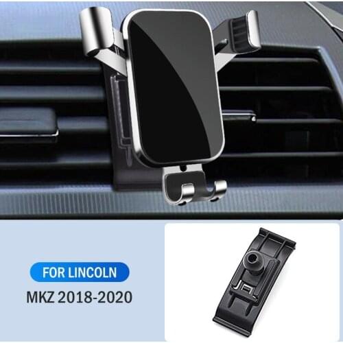 Car Mobile Phone Holder Air Vent Mounts Stand GPS Gravity Navigation Bracket For Lincoln MKZ 2018 2019 2020 Car Accessories