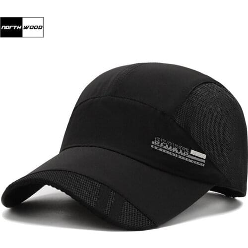 NORTHWOOD Summer Mesh Baseball Cap For Men Breathable Sun Hats For Women Fast Dry Golf Snapback Bone Casquette Fashion Visors