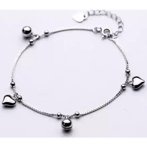Round Bead Heart Bell Chain Bracelet For Women New Trendy Fashion High Quality Simple Lady Party Charming Jewelry Gift BOYULIGE
