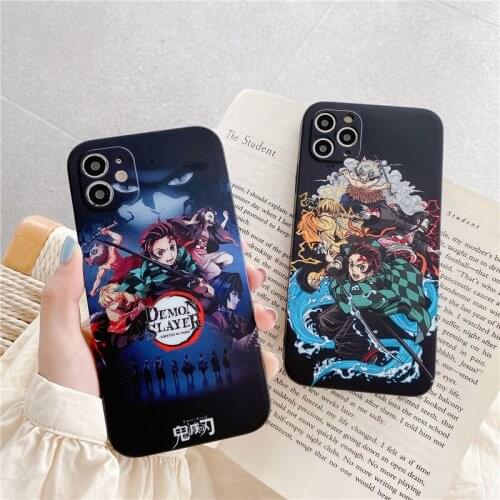 Cartoon Kamado Nezuko Tanjirou phone case for iphone 12 12Pro 11 11pro max X Xs Max XR SE2020 7 8 Plus soft Silicone case