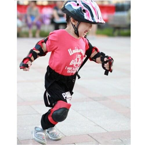 Kids Roller Skating Bicycle Helmet Knee Wrist Guard Elbow Pad Set Cycling Sports Protective Guard Gear Set for Children