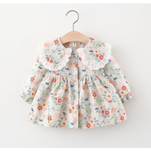 Baby Dress Long Sleeve Girl Dress For Girl 2021 New Autumn Spring Fashion Style Children Clothing Cotton Infant Kids Clothes