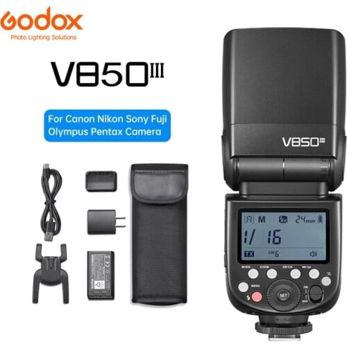 Godox V850II GN60 2.4G Wirless X System Speedlite w/ Li-ion Battery Flash Light for Canon Nikon Pentax Olympus DSLR Cameras