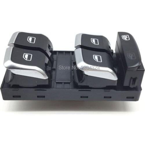 Chrome Driver Side Electric Master Window Control Button Switches For AUDI A4 S4 Q5 B8 Allroad A5 S5 8KD959851A ,8K0959851F