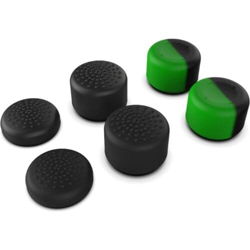 Kapos -- 6pcs For -Xbox Series Game Handle Rocker Cap Silicone Mushroom Heightening Cap