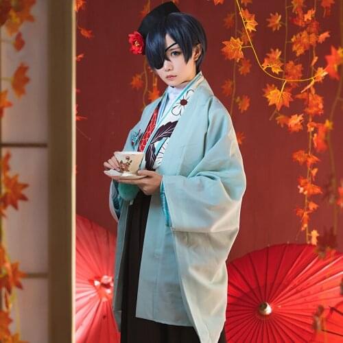 Anime Black Butler Ciel Phantomhive Tea House Cosplay Costume Coats Pants Daily Carnival Party Festival Uniform Brand New