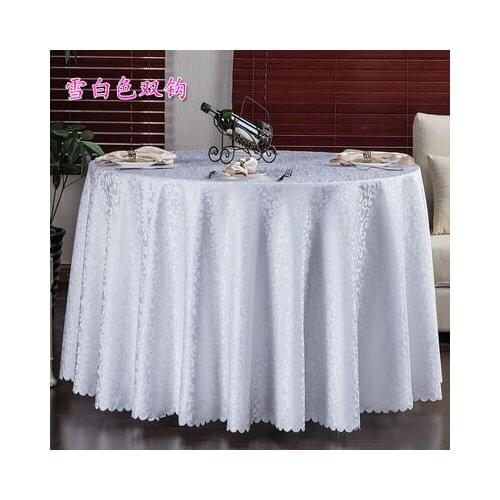 Top Round Tablecloth Fabric Polyester Tablecloths Jacquard Damask Wedding Table Cloth Gold Tablecloth Round Tablecloth For Party