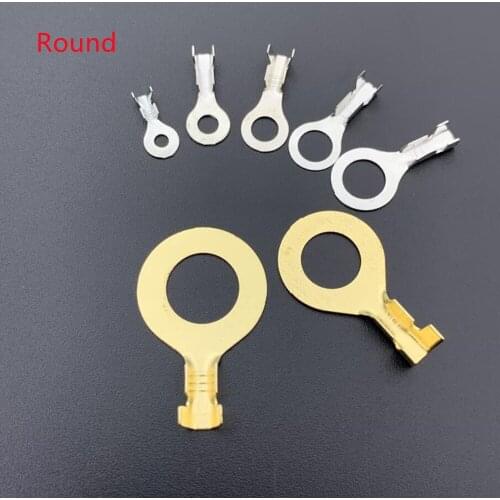 Round/Y Type Copper Wiring Terminal Ground Ring Lug 2.2MM 3.2MM 4.2MM 5.2MM 6.2MM 8.2MM 10.2MM