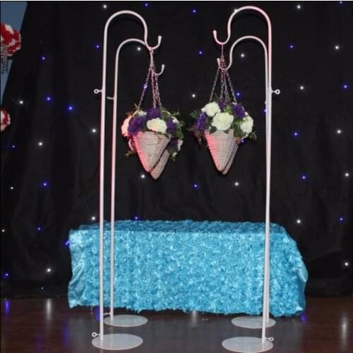 Metal white wedding hook road lead for wedding flower rack wedding stand wedding Supply 10pcs