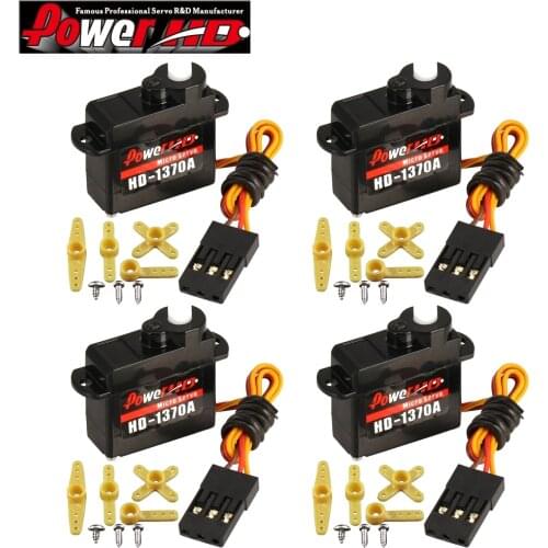 Power HD HD-1370A 4.8V-6V 3.7g Digital Micro Mini Servo Plastic Gear For RC Drone F3P EP200+ Car Buggy Robot Helicopter