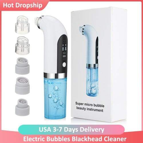 Upgraded Blackhead Remover Pore Vacuum Bubble Cleaner Water Cycle Skin Deep Cleaning Face Cleansing Acne Remover Black Dot Tool