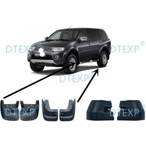 1 Piece Front Mudguard for Pajero Sport 2007-2014 Rear Mudguard for Montero Sport Dirty Cover for Shogun Sport Garnish Door Sill
