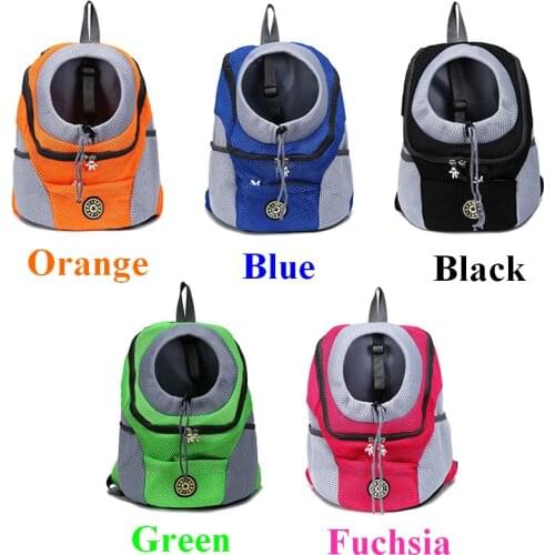 Pet Dog Carrier Cat Puppy Backpack Bag Portable Travel Front Mesh Outdoor Hiking Head Out Double Shoulder Sports Sling