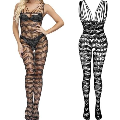 Porn Sexy Underwear Bodystockings Hot Lingerie Exotic Tight Bodysuit Baby Doll Women Fishnet Open CrotchCrotchless Teddies Mujer