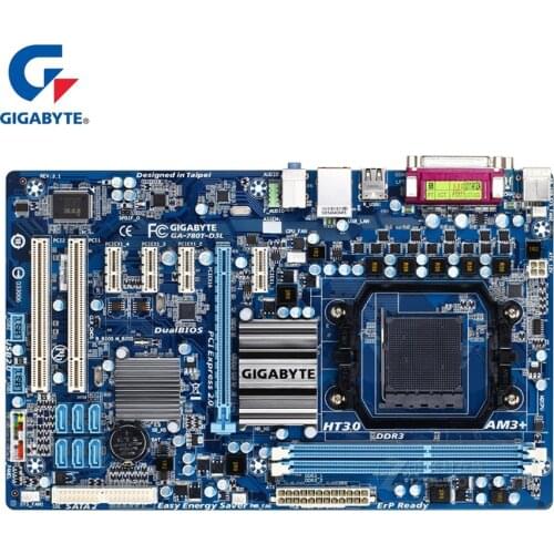 Socket AM3+ 780T For AMD AMF FX/Phenom II/Athlon II Gigabyte Motherboard GA-780T-D3L DDR3 Desktop Computer Boards 760G 780T-D3L