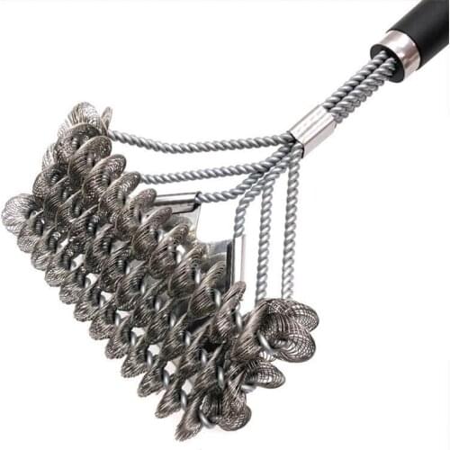Grill Brushs and Scraper Bristle Free Safe BBQ Brush Grill Best Rated Stainless Grate Cleaner Safe Accessories for Grill 449E
