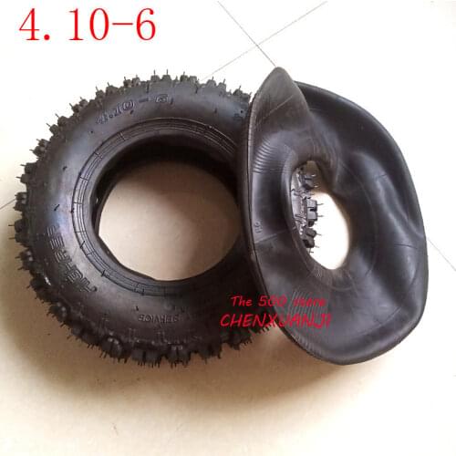 4.10-6 tire and inner tubeFit All Models ATV Go kart MIni Quad 47cc 49cc snowplow tires Snowmobile tires