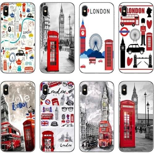Silicone Phone Case London big ben Bus For Huawei Honor 20 10i 9X 10 Lite 8S 8C 8X 7C 7X 7A 6C Pro 6 6A 6X 5C V10