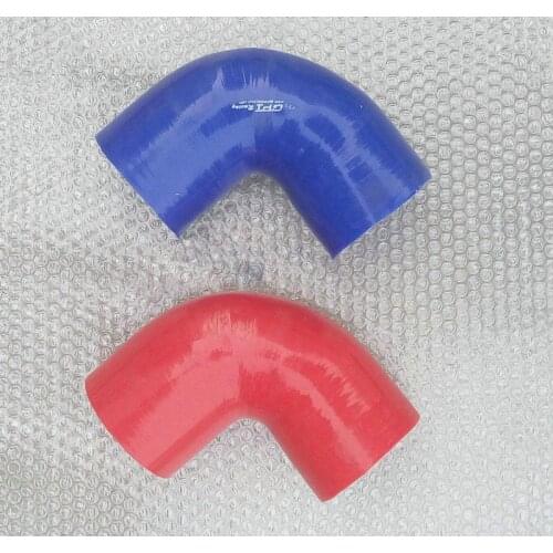 Silicone 90 degree Elbow hose 3.5 inch 89mm Turbo INTERCOOLER /radiator PIPE RED