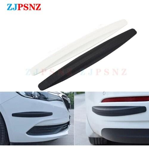 Universal Carbon Fiber Texture Anti-rub Protector Car Bumper Edge Guard Strip Automobiles Exterior Styling Mouldings Protector