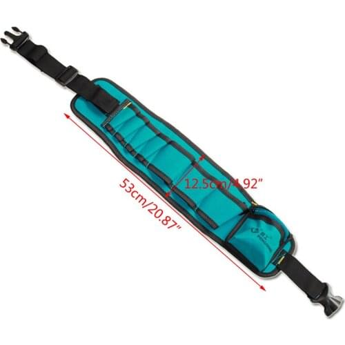 Multi-Pockets Waist Utility Belt Organizer Bag Tool Slot Screwdriver Carry Case