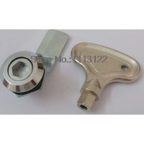 MS705-7 Industrial Cabinet Cam lock 10mm Hexagon Cylinder Metal Cabinet lock Advertising Lamp Lock Enclosure Lock 1PC