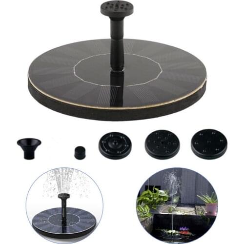 New 7V/1.4W Solar Power Water Fountain Pump Solar Fontein Bird Fountain Water Floating Pond Garden Patio Decor Lawn Decoration